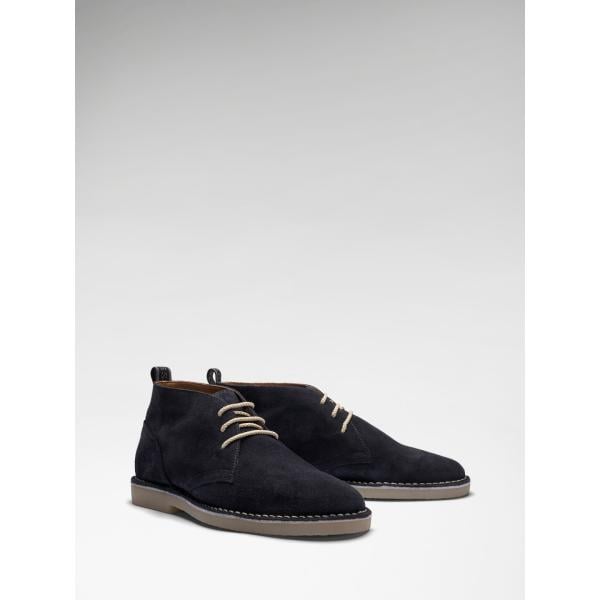 Botines hombre snow white efecto ante de tacón piel Guess