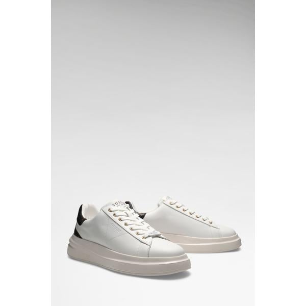 Sneakers hombre light gray con diseños con lazos ecopiel Guess