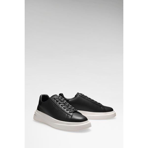 Sneakers hombre con cordones snow white efecto ante piel Guess