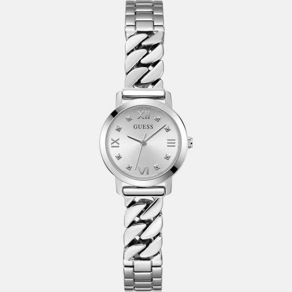 relojes analógicos Guess blanco