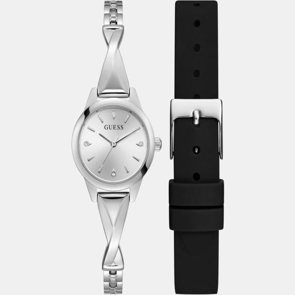 relojes analógicos Guess blanco