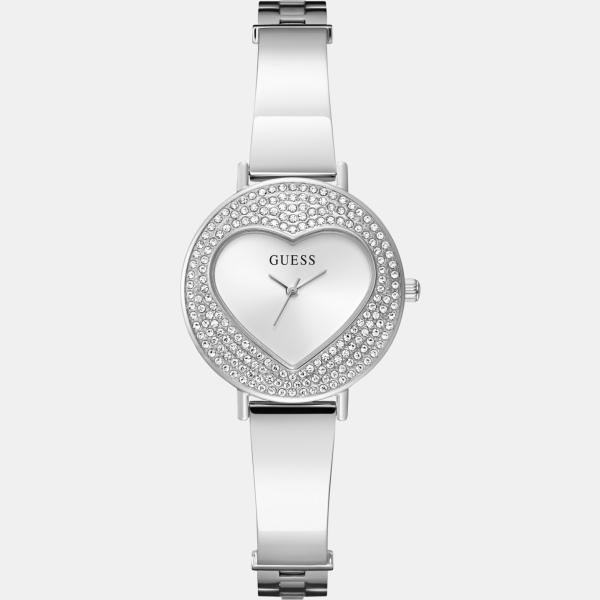 relojes analógicos Guess blanco