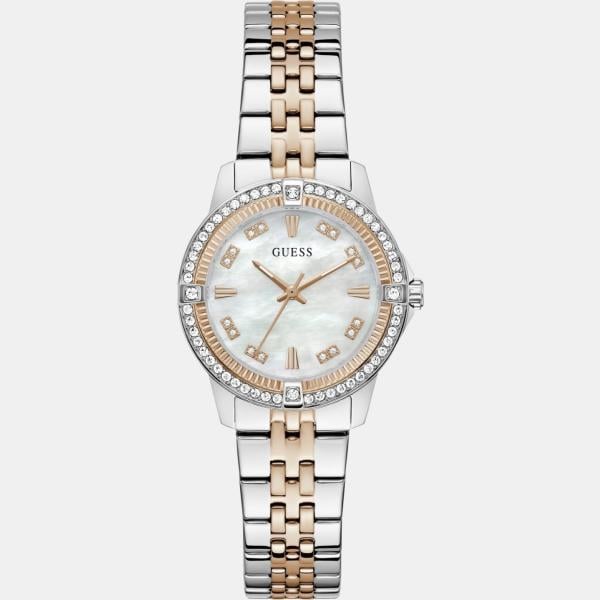 relojes analógicos Guess blanco