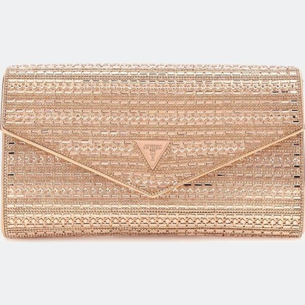 clutch Guess marrón