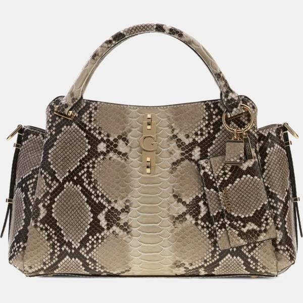 bolsos de mano Guess blanco animalier