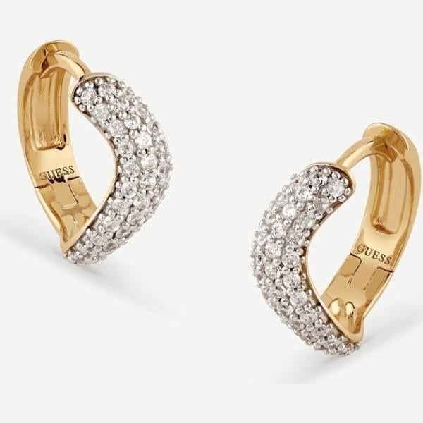 pendientes Guess blanco