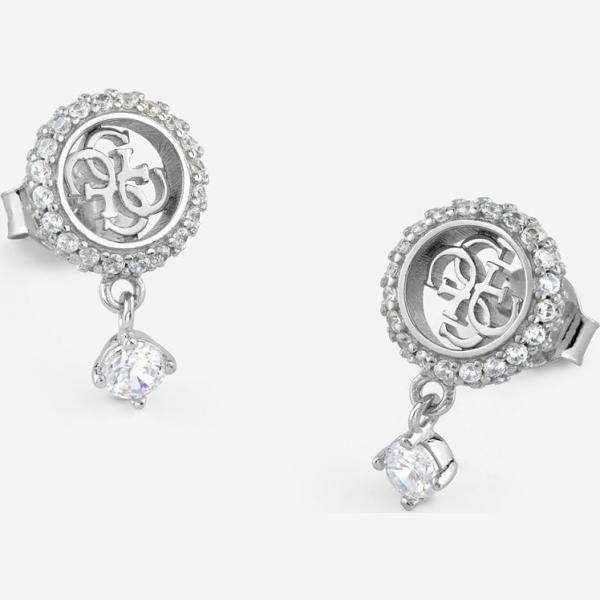 Pendientes mujer snow white con perlas plata Guess