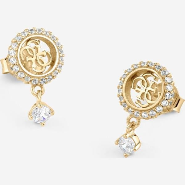 pendientes Guess blanco