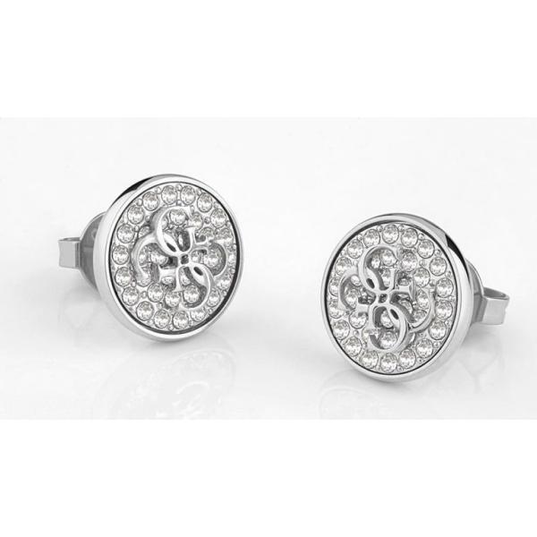 pendientes Guess blanco