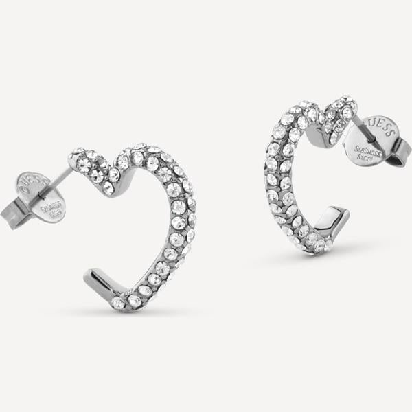 pendientes Guess blanco