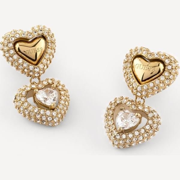 pendientes Guess blanco