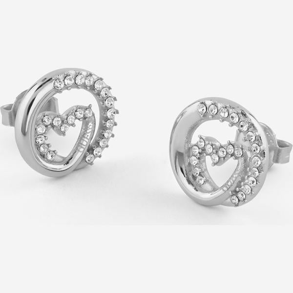 pendientes Guess blanco