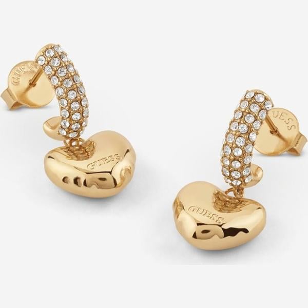 pendientes Guess blanco