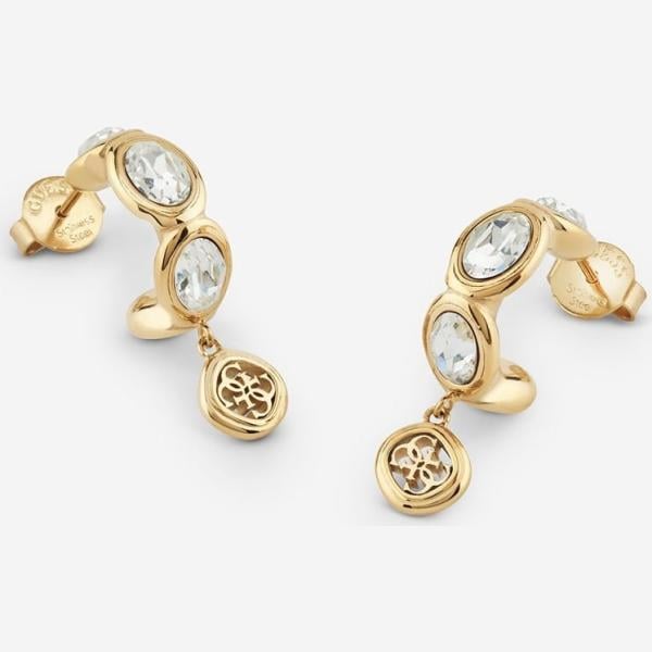 pendientes Guess blanco