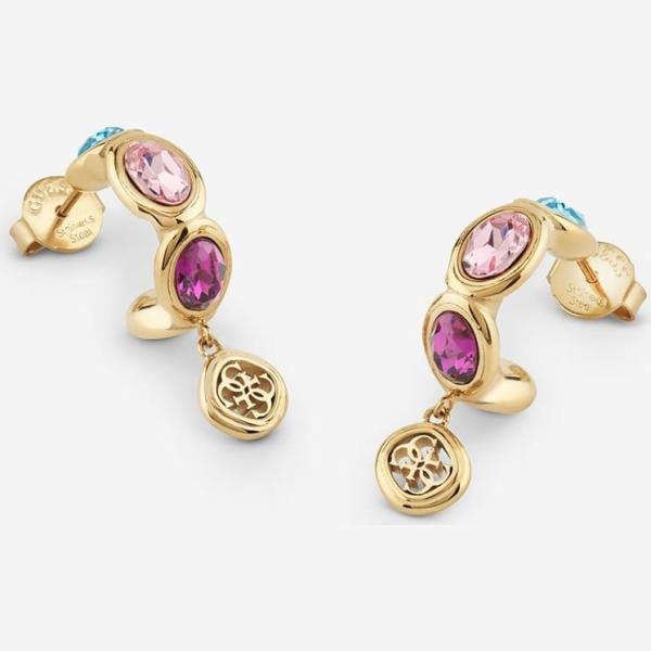 pendientes Guess blanco