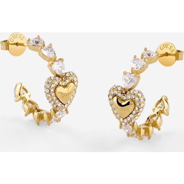 pendientes Guess blanco