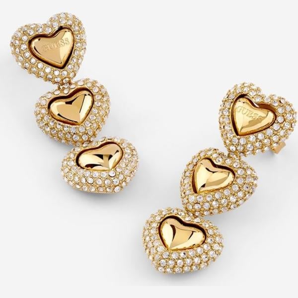 pendientes Guess blanco