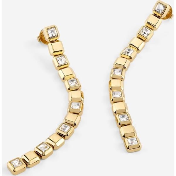 pendientes Guess blanco