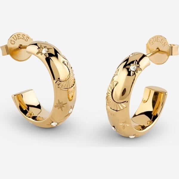 pendientes Guess blanco