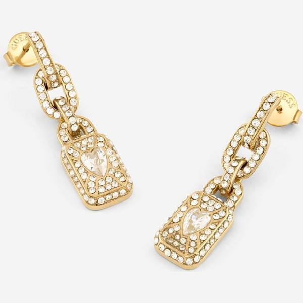 pendientes Guess blanco
