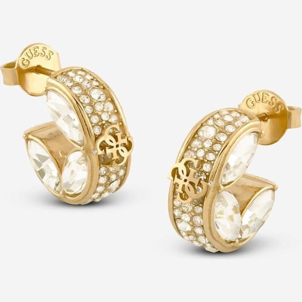 pendientes Guess blanco