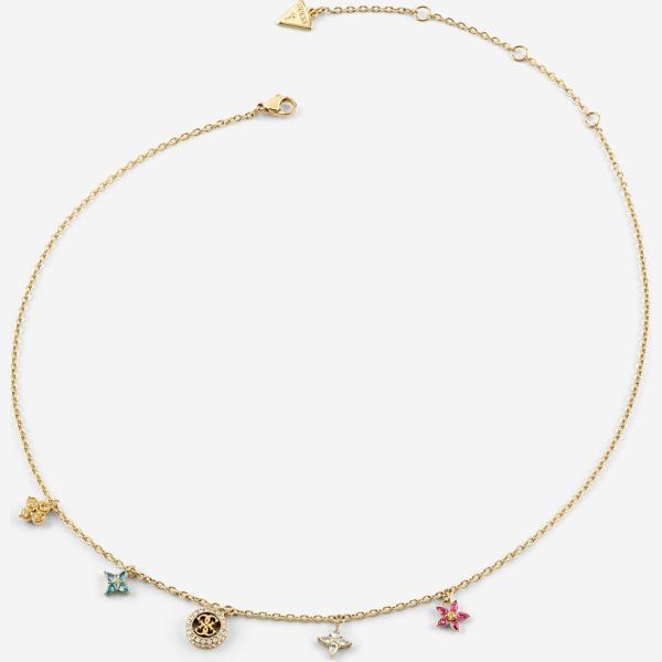 Collar mujer snow white de flores lana de alpaca Guess