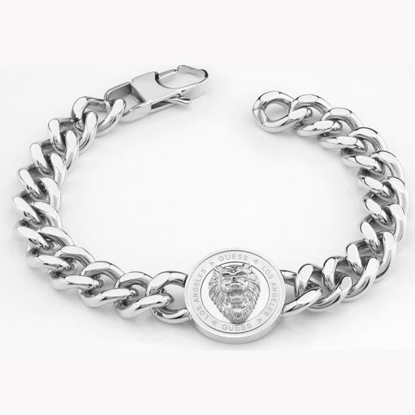 Pulsera hombre snow white acero inoxidable Guess