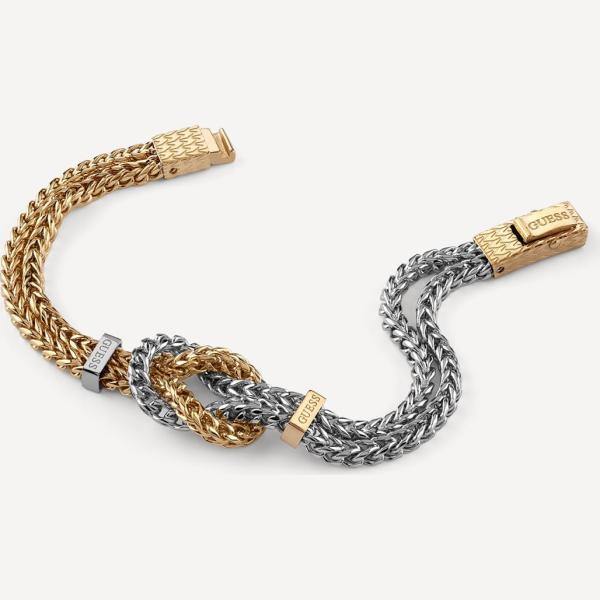 Pulsera hombre snow white con cordones ajustables lana de alpaca Guess
