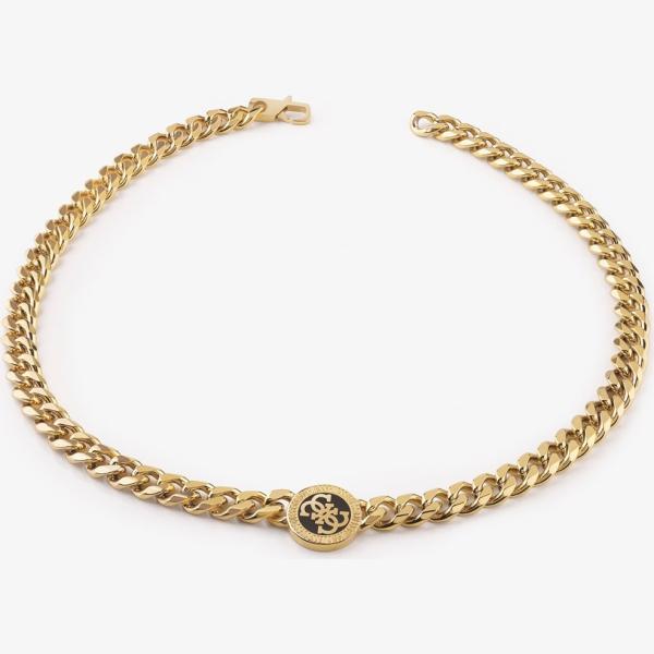 Collar hombre snow white acero inoxidable Guess