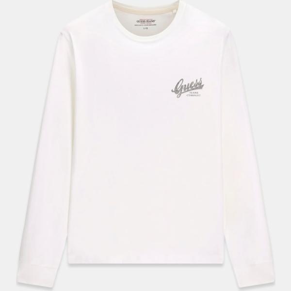 Camiseta hombre snow white de manga larga Guess
