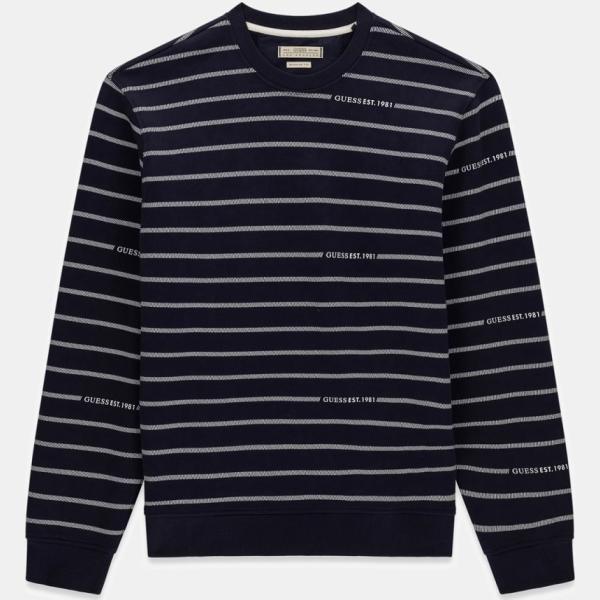 sudaderas Guess azul de rayas