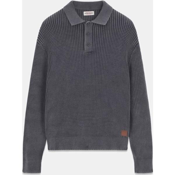 Polo hombre snow white cuello polo de manga larga de punta Guess