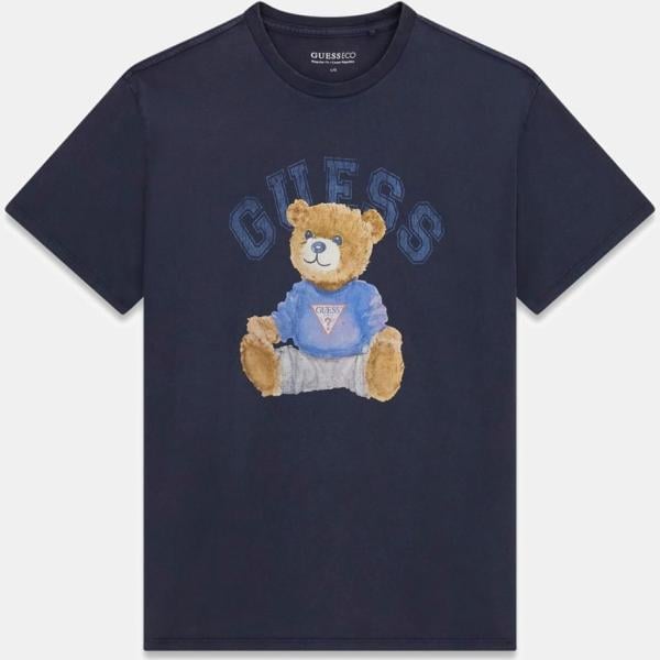 camiseta Guess blanco con diseños