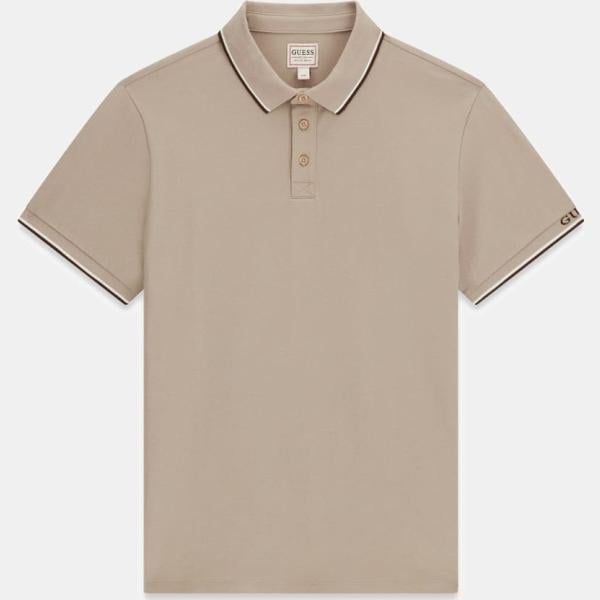 Polo hombre snow white cuello polo largo de manga corta con botones algodón Guess