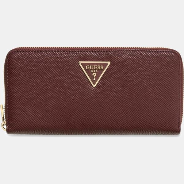 Cartera mujer snow white maxi con cremallera metal Guess