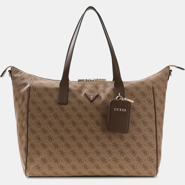 bolso shopper Guess blanco con diseños