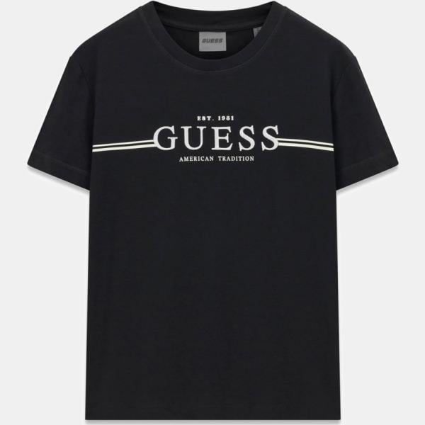 camiseta Guess negro con diseños