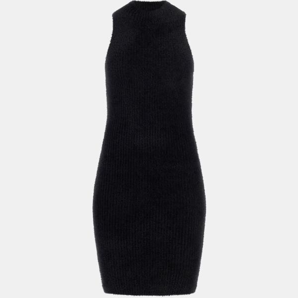 Vestido largo mujer jet black largo sin mangas de punta Guess