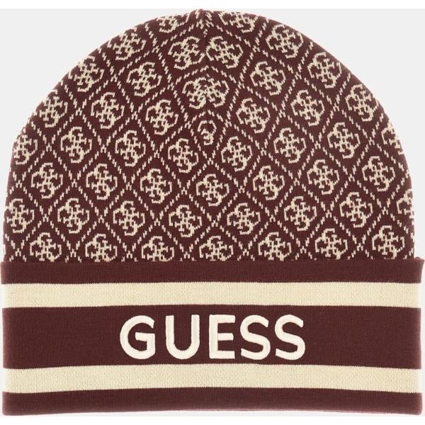 gorros Guess marrón de rayas