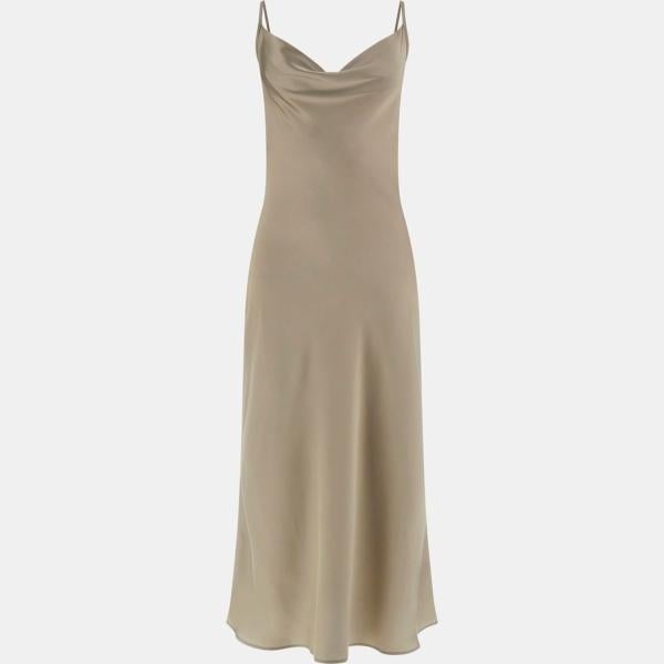 vestidos midi/longuettes Guess marrón