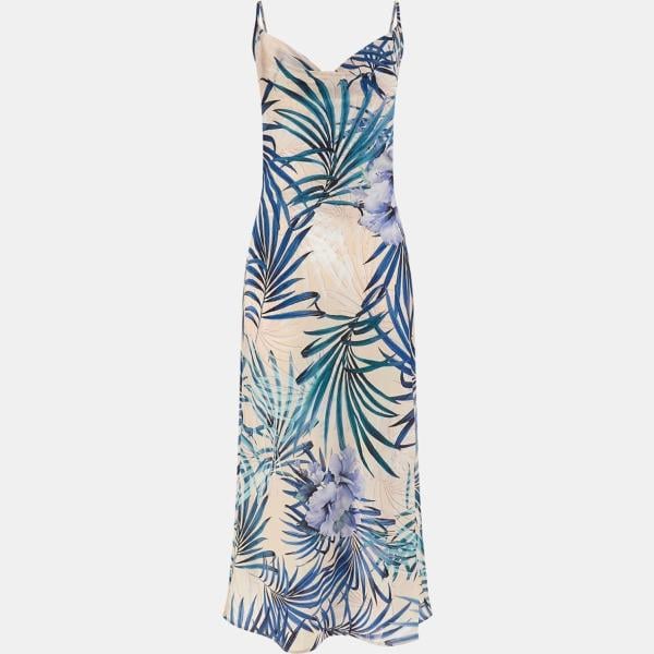 Vestido longuette/midi mujer snow white con tirantes sin mangas Guess