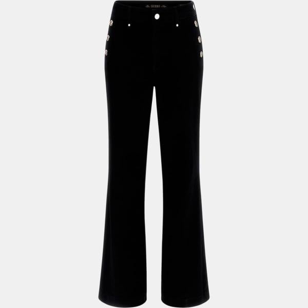 vaqueros pata de elefante Guess negro