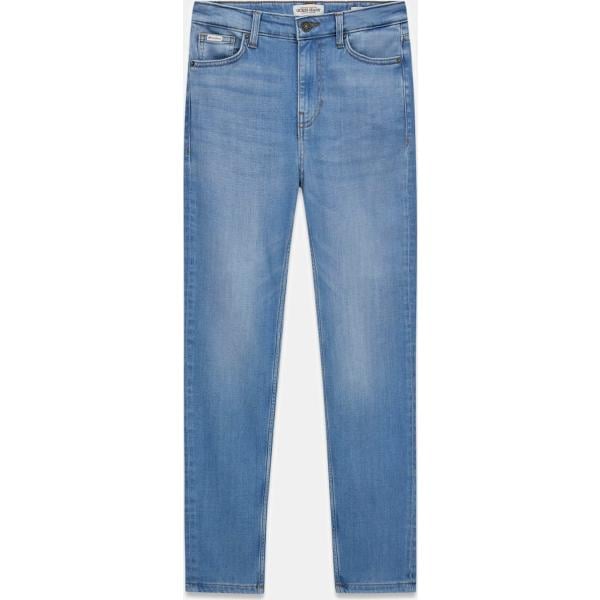 vaqueros pitillo Guess blanco