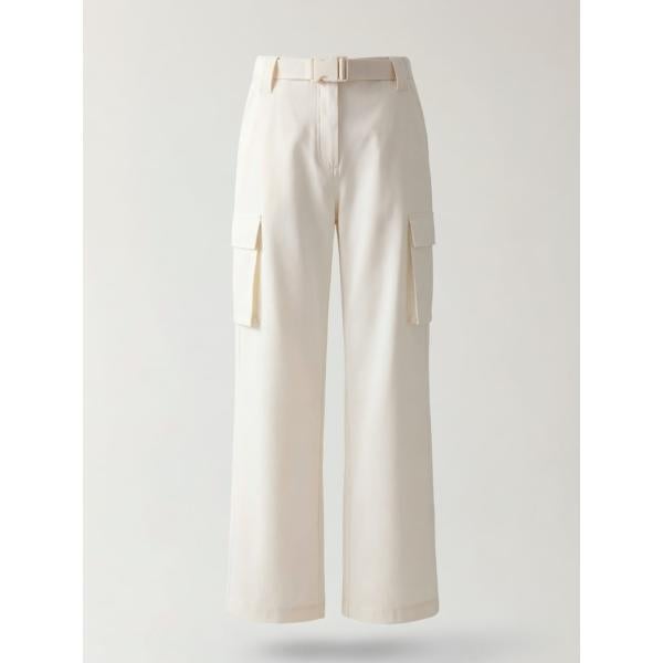 pantalones cargo Guess blanco