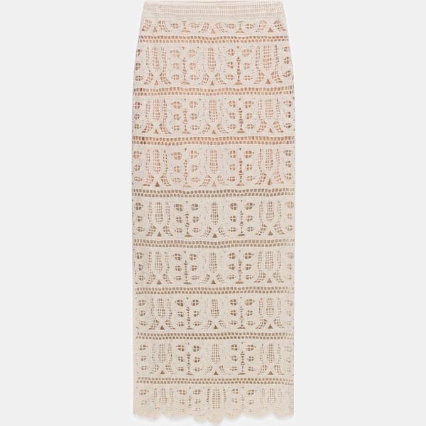 faldas largas Guess blanco