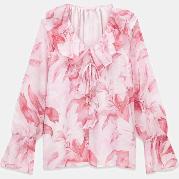 blusas Guess rosa con diseños