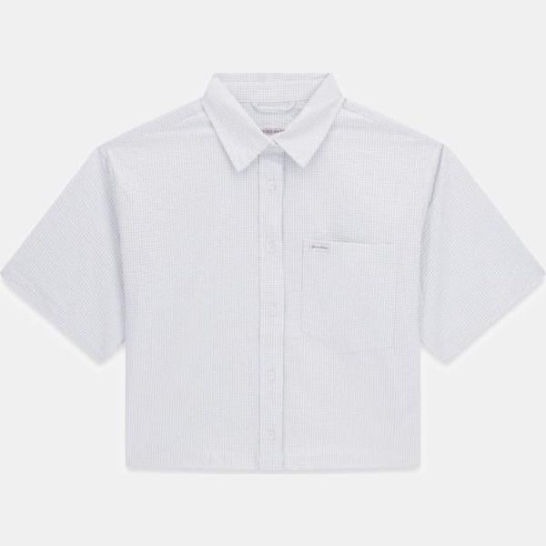 camisas de manga corta Guess blanco de cuadros