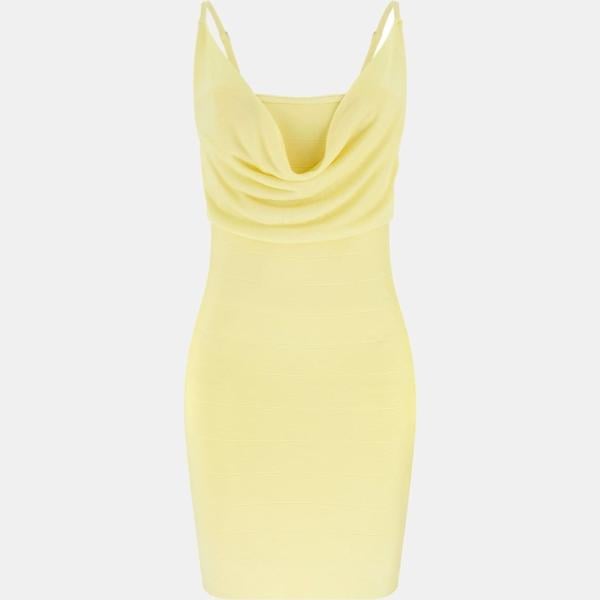 vestidos cortos Guess amarillo