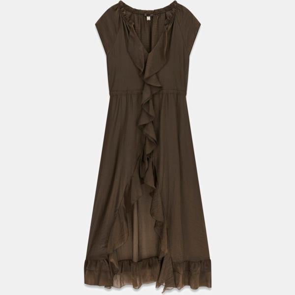 vestidos largos Guess marrón