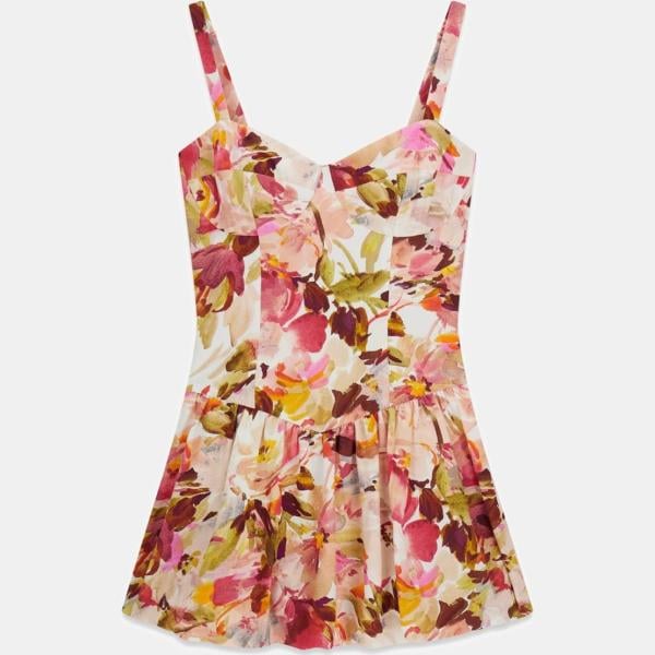 vestidos cortos Guess blanco con diseños